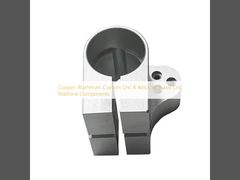 Componentes feitos sob encomenda de alumínio de cobre da máquina do Cnc da linha central do Cnc 5 da linha central do Cnc 4