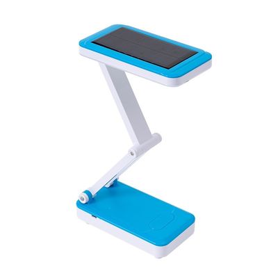 Lâmpada de mesa dobrável removível recarregável solar plástica da proteção ocular do diodo emissor de luz da bateria de lítio da modelação por injeção de STP