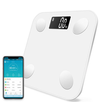 Escala eletrônica personalizada do peso do corpo de Bluetooth da escala da gordura corporal do agregado familiar do ABS da modelação por injeção