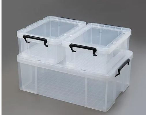 Molde de caixa para resina armazenamento de ferramentas de plástico personalizado empilhamento de armazenamento transparente moldagem por injeção